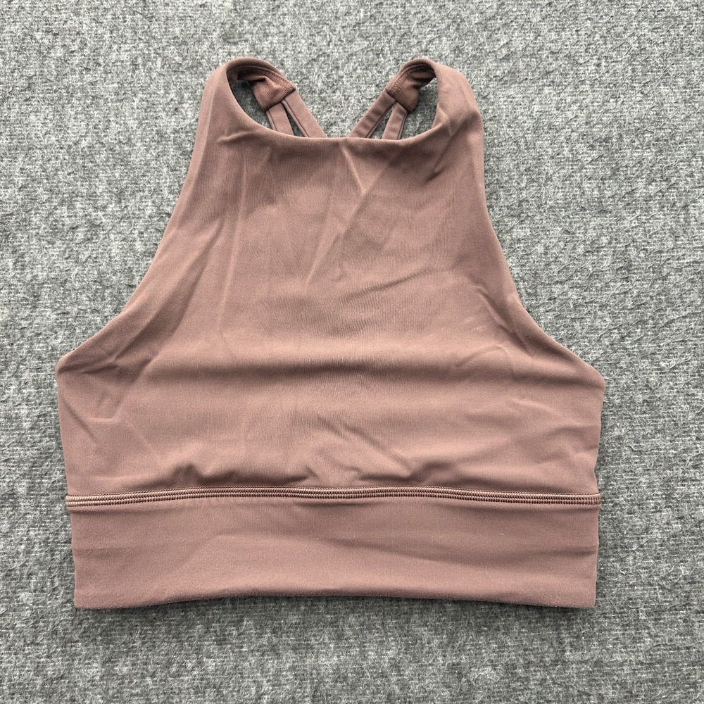 Lululemon Bra Energy High Neck Long Line Tough Medium Support Size 4